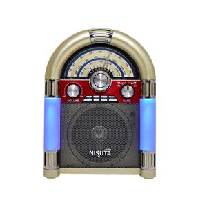 Radio AM/FM estilo rockola con MP3/BT,AUX Nisuta NSRV20 Diseño