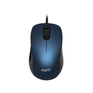 Mouse Optico Cableado USB 1200DPI Nisuta NSMO35S Azul
