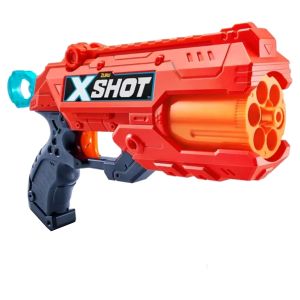 Pistola Con Tambor Zuru X-shot Reflex 6 Rojo Con 16 Dardos