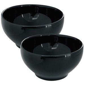 Set X2 Bowl Negros De 14.5 Cm / 600 Cc - Oxford