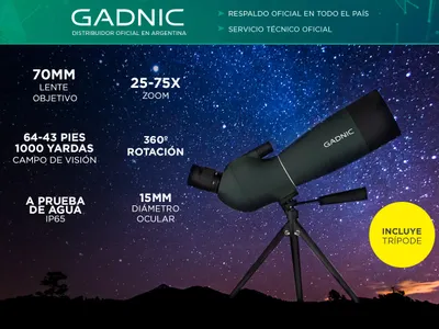 Telescopio Monocular Portátil Gadnic + Tripode