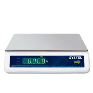 Balanza Comercial Systel Bumer Bateria 31kg Bandeja Acero Inox Solo Peso