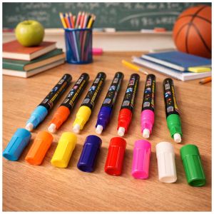 Set Marcadores Tiza Líquida Fluorescente 8 Unidades Multiusos
