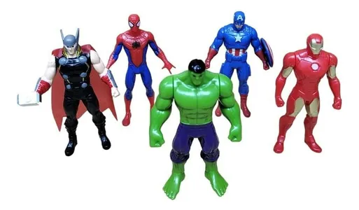 Megapack X5 Figuras De Accion Marvel 10 Cm 54003