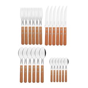 Set Kit Cubiertos Tramontina X24: Cuchillo Tenedor Cucharas