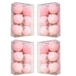 Set de 24 globos de 5cm rosa con peluche 4 cajas x 6 un.