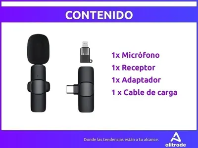 Microfono Inalambrico Corbatero Clip Para iPhone Android