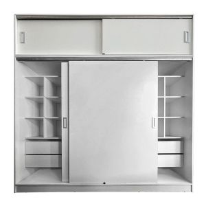 Placard Ropero con Baulera  240x180 cm Diseños Modernos Blanco