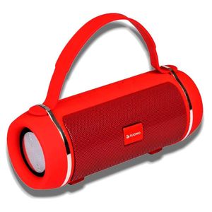 Parlante Bluetooth Portatil Tubo Inalambrico Radio Fm Rojo