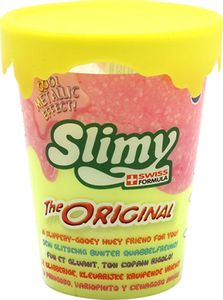 Slimy Slime The Original 80gr Efecto Metalico Amarillo Con Caja Exhibidora