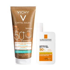 Kit Solar Vichy 50FPS + Anthelios Invisible +Havaianas