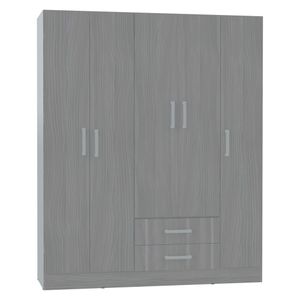  Placard Ropero Orlandi Línea Bahía 183x151cm - 5 puertas - 2 Cajones - Color Linosa