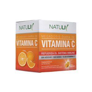 Natuliv Vitamina C x15 Sobres Refuerza Sistema Inmune $1.500