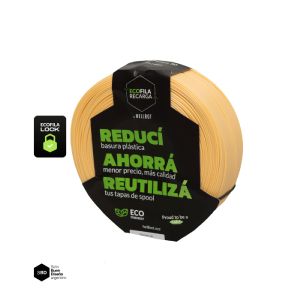 Filamento 3d Pla Hellbot Ecofila Recarga  Arena pastel