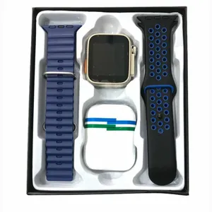 Reloj Smartwatch Bluetooth t55 Ultra Max Color Azul