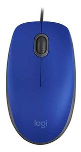 Mouse Con Cable Usb Logitech M110 Azul - Elevengames