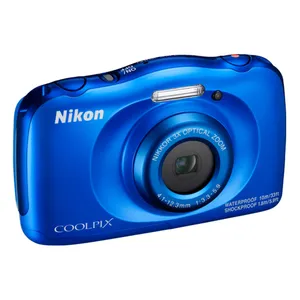 Camara Nikon W100 MP 3x Zoom Video Full HD a de Agua Kit Azul