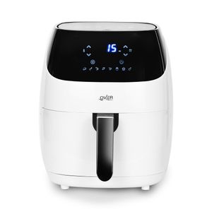 Freidora Overtech Electrica Sin Aceite De Aire 1600w 5 Litros Air Fryer Ov-106 Multifuncion Timer Digital Color Blanco