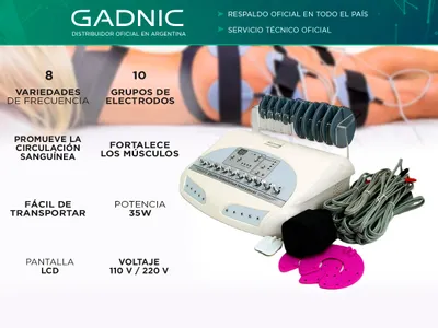Electro Estimulador Portatil Masajeador Muscular Gadnic Pro