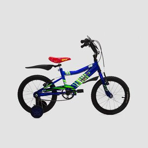 Bicicleta Infantil Peretti Rodado 16” Cuadro Acero Cros Niño Azul