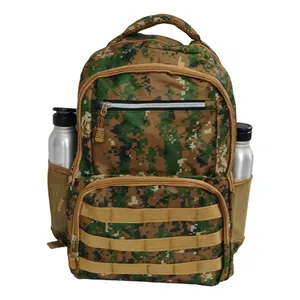 Mochila Camuflada Estilo Escolar Reforzada Urbana Verde