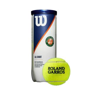 Tubo de Pelotas de Tenis Wilson Roland Garros x3 unidades