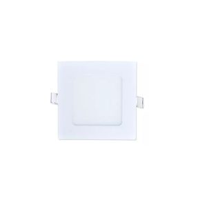 Panel LED para embutir cuadrado blanco 12x12cm 6W calido