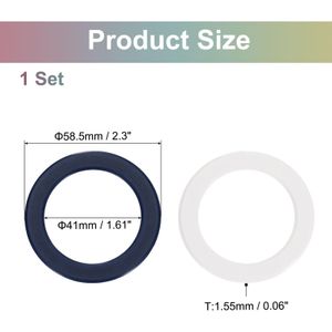 Anillo Magnético uxcell Adaptador ABS Universal