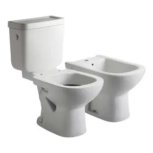 Inodoro Con Mochila Bidet Bari Ferrum Largo Juego Ba o E