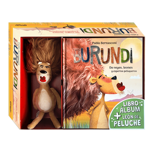 Libro Album + Peluche Burundi Pablo Bernasconi Leon