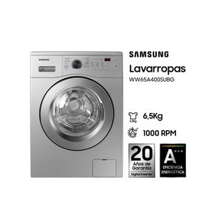 Lavarropa Samsung Carga Frontal 6,5 Kg Silver WW65A4000SU