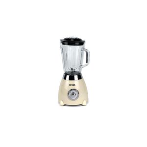 Licuadora Homk 1.5l Con Jarra De Vidrio Pica Hielo Beige