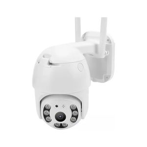 Cámara Seguridad Ip Wifi Exterior App Micrófono Alarma Visión Nocturna Color Blanco