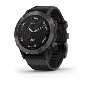 Smartwatch Fenix 6 Zafiro Gris con Malla Negra