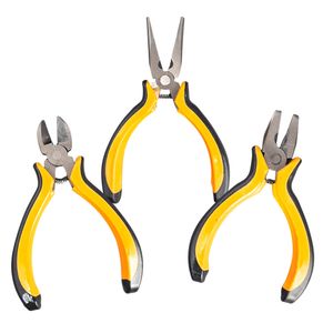 Set X3 Pinzas Universal Alicate Punta Herramientas Manuales RJ3809
