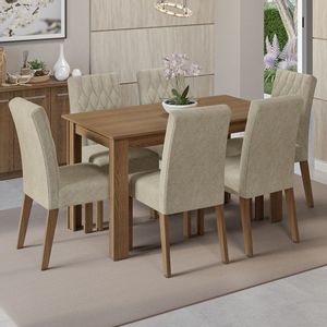 Juego De Comedor Madesa Allegro Con 6 Sillas Imperial