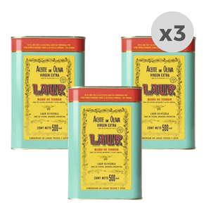 Aceite de Oliva Laur Blend de Terroir Lata 500ml x3