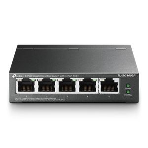 Switch 5x Tp-link Tl-sg1005p Poe+ (4 Puertos) Gigabit 10/100/1000