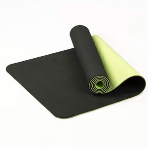 Mat de Yoga Tpe Duo 6 Mm Antideslizante Importado Incluye Bolso