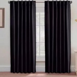 Cortina de Ambiente Blankery Home Terr Bout Negra 140 x 220 cm