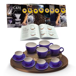 Colección Mundo Café Set Taza+plato x4 + tazón x4 Volf