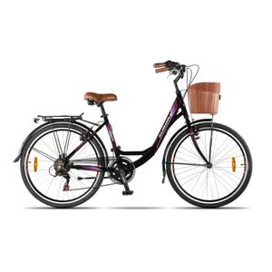 Bicicleta Aurora Strada dama negro R26