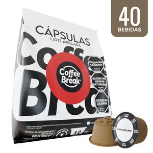 Pack 40 cápsulas de Latte Avellana Coffee Break - Dolce Gusto compatibles