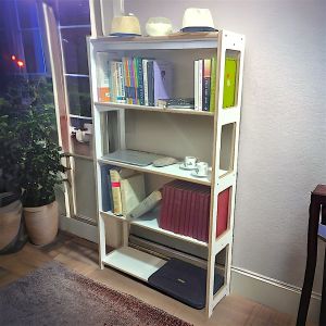 Biblioteca Estantería Organizador Repisa Minimalista en Melamina