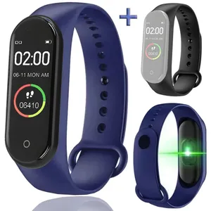 Reloj Bluetooth Smartwatch Inteligente M4 Azul Correa Negra