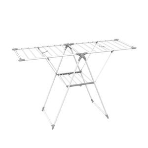 Tender Ropa Tendedero de Pie Plegable con Alas Liviano Gris Waggs