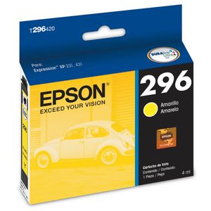 Cartucho de tinta Epson 296 Amarilla