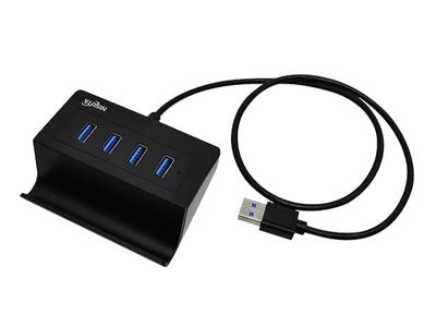 Hub USB 3.0 4 Puertos con Soporte para Celular Nisuta NSUH0433 Negro $36.33020 $29.064