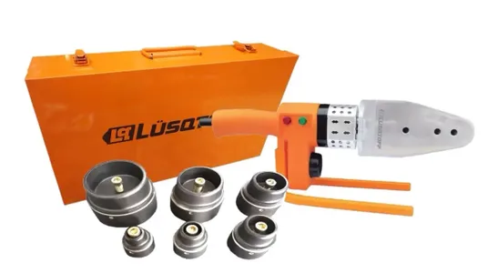 Termofusora Lusqtoff 1500w Tijera Nivel Maletin 6 Boquillas Para Sistemas Aquasystem Y Sigas Termofusionadora