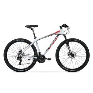 Bicicleta Mountain Bike Rodado 29” Aluminio TopMega Sunshine Gris/Rojo TL